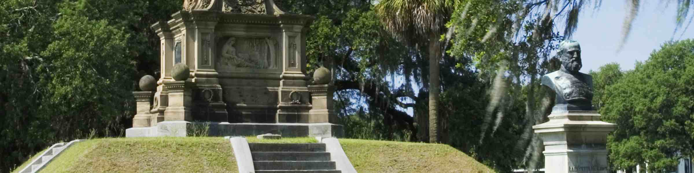 The Confederate Monument in Forsyth Park, Savannah, GA.