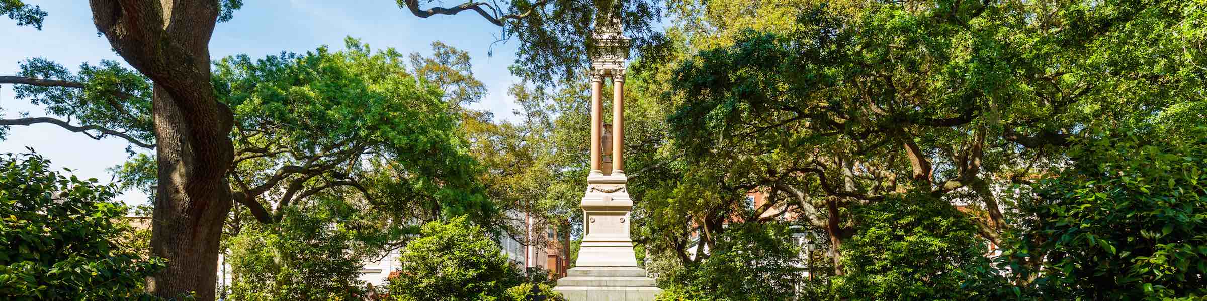 The Gordon Monument in Savannah's Wright Square.