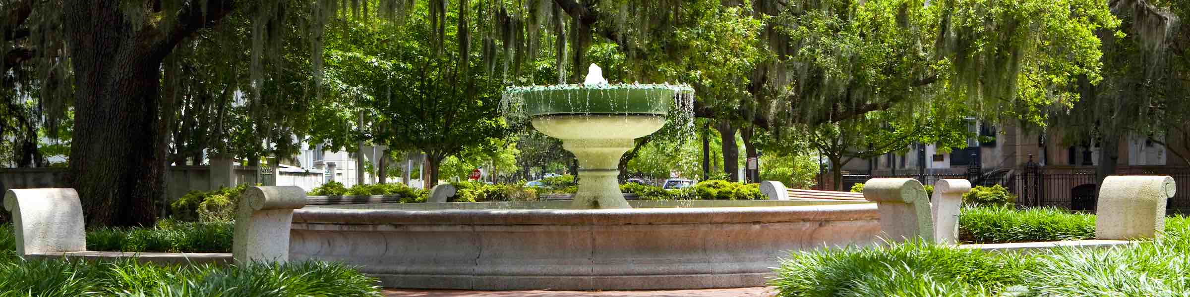 The German Memorial Fountain in Savannah, GA.